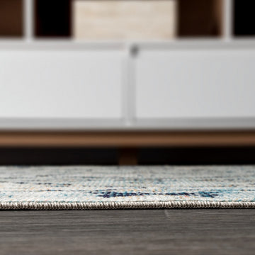 Osuna Diamond Vintage Medallion Area Rug